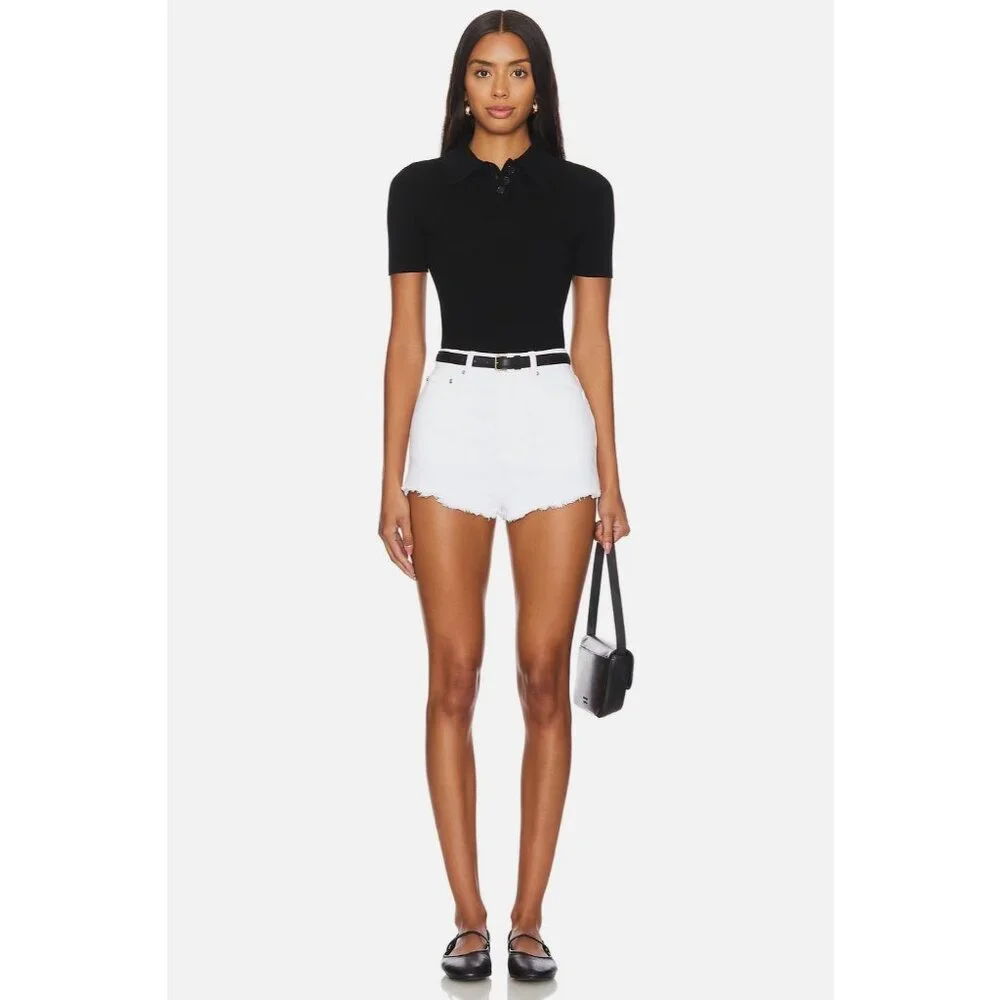 GRLFRND Kyla Hot Shorts in Amarillo Fray 23 Womens Denim Jeans